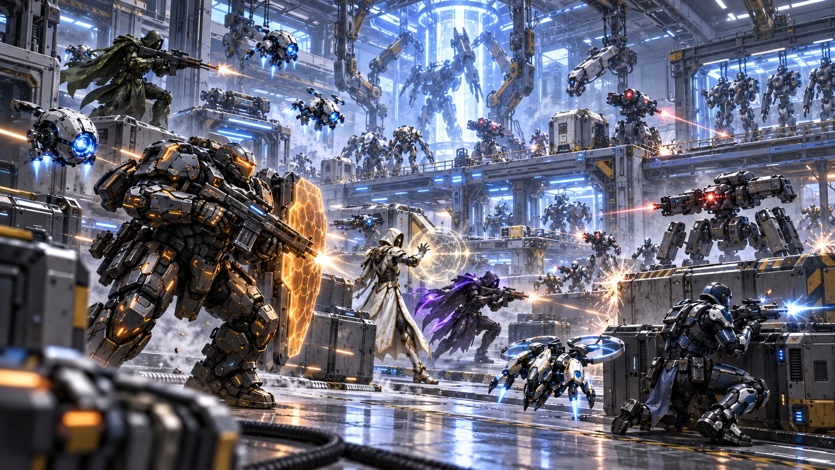 Assault on a machine works